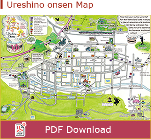 Ureshino onsen Map